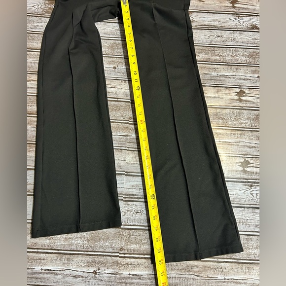 Black Wide legged Front Seam Trousers - Picture 5 of 6